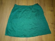 Spódnica spódniczka damska na suwak zielona sukienka zielony PRL