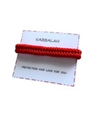 Bransoletka damska czerwona kabała na szczęście talizman czerwony sznurek