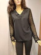 Bluzeczka koronkowe rękawki M/L musthave