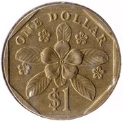SINGAPUR 1 dolar 1995, KM# 103, AU
