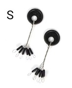 Stopery wędkarskie podłóżne, rozm S - 1 zestaw = 12 sztuk 