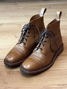 Loake 1880 Dovedale Tan Grain Brown Leather Derby Boots UK 8 US 8 1/2 EU 42