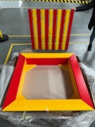 Piaskownica z pokrywą - kolorowa - lakierowana - NOWA