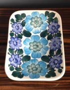 Ręcznie malowana patera | fajans KOŁO | sygnowana | vintage | pikasos