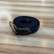 Elegancki pasek męski - granatowy