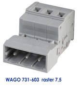 Wtyk wago 731-603 3-biegunowy 