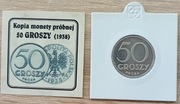 Polska,  KOPIA II RP  Wydawnictwo Nefryt ,50 groszy 1938