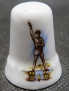 Naparstek kolekcjonerski porcelanowy - 7 cudów świata - Kolos Rodyjski