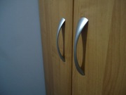 8 sztuk uchwyt meblowy uchwyty rączka metalowa srebrna 128mm rozstaw