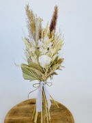 Bukiet Biała Róża - ślub, wesele, prezent suszone 