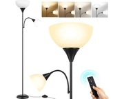 Lampa podłogowa OUTON z lampką do czytania 182 cm pilot LED