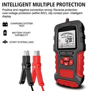 Cyfrowy tester miernik akumulatora baterii z wyświetlaczem LCD 12V 24V