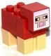 Figurka LEGO minecraft minesheep05 owca czerwona