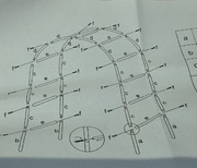 Pergola Ogrodowa Łuk na Róże  Biała  240 cm