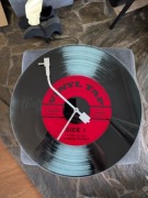Zegar vinyl tap szklany 43cm jak nowy