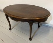 ELEGANCKA  OWALNA ŁAWA ORZECHOWA LUDWIK XV  TRANSPORT CAŁA PL