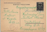 Stalag VI G, kartka z Krakowa, 4.11.1940 do obozu.