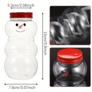 Świąteczne Butelki na Sok z Bałwankiem - Pojemniki na Napoje