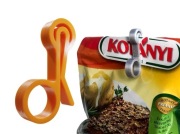 Klips do zamykania opakowań 4 sztuki - Czarne