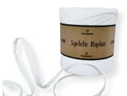 Rafia syntetyczna 200m dekoracja ozdobna kolor 02 biały