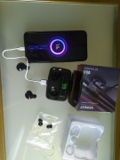 Nowe słuchawki bluetooth z powerbankiem mikrofonem