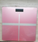 WAGA ŁAZIENKOWA Elektroniczna Różowa SZKLANA LCD do 180kg 