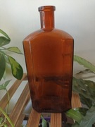 Stara brązowa butelka apteczna