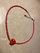 Naszyjnik z ceramicznym serduszkiem