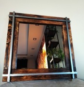 LUSTRO, METAL, DREWNO, LOFT, INDUSTRIALNE,HANDMADE