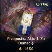 League of Legends – Przepustka Za Demacię: Akt I (1650 RP) LOL