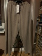 ZARA spodnie joggery dresy szerokie casual oversize kieszenie beż