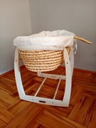 Dwa kosze Mojżesza +stelaż, materace i dodatki