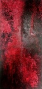Abstrakcja 140x70 czerwień