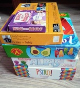 zestaw gier dla dzieci 6-8 lat 5 szt CIEKAWE STAN  BDB planszowe rodzinne