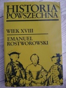 Historia powszechna wiek XVIII Rostworowski