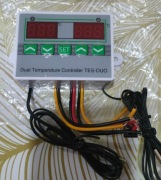 Termostat cyfrowy dwukanałowy 