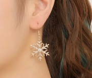 Kolczyki świąteczne śnieżynki 