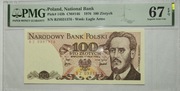 100 zł 1976 BZ PMG 67 UNC Szparło L3