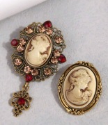 Eleganckie broszki Vintage Nowe Zestaw Dwóch Sztuk