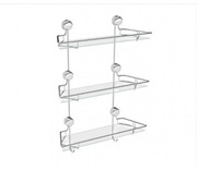 Półka łazienkowa prosta 3-piętrowa