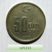 Turcja - 2003 - 50 bin lira