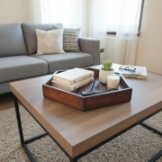 Drewniana Taca Heksagon 52cm Rustykalna Podstawka pod Świece Dekoracje BOHO