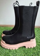 Nowe czarne sztyblety damskie 36 Raid