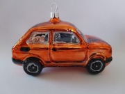 Mały Fiat - bombka choinkowa - Maluch - 126p -1szt BRĄZOWY