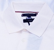 Tommy Hilfiger koszulka polo L ecru cream knit corneliani smedley zegna ysl