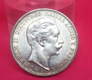 3 Marki Prusy 1912 rok --- Piękny stan z połyskiem menniczym