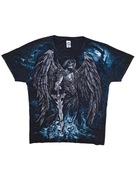 Koszulka z krótki rękaw retro vintage metal rock acdc slipknot goth