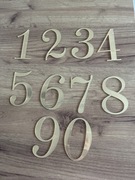 Topper na tort cyfra.