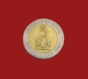 Moneta 5 szylingów 1995, Kenia