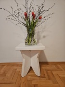 Taboret wiejski ludowy/ stołek zydel ryczka